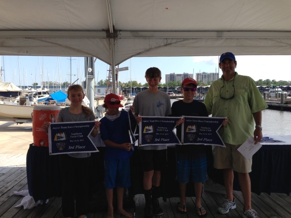 SailStrong Blue at SYC Team Race (Michelle Lahrkamp, Jordan Bruce, Ian Jezak, Nick Chisari) 